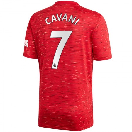 Koszulka Manchester United Edinson Cavani 7 Domowe Koszulki Piłkarskie 2020-2021 Krótki Rękaw